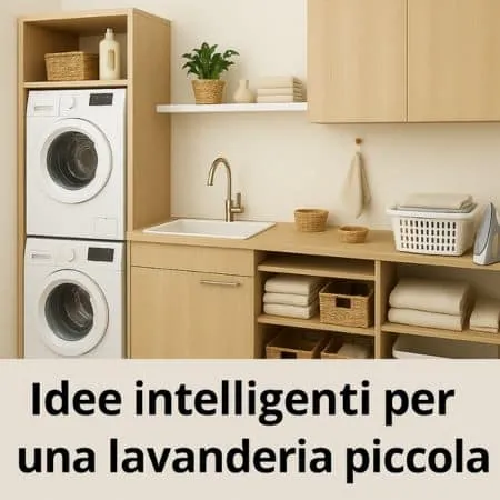 idee per sfruttare spazio nella lavanderia piccola